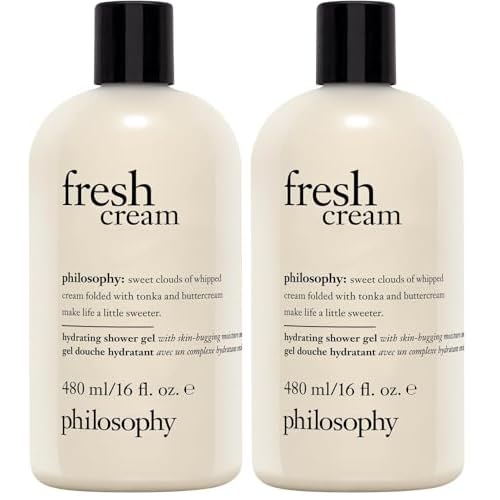 philosophy fresh cream shower gel - with notes of vanilla, heliotrope & tonka bean