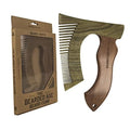 THE BEARDED AXE BEARD COMB | Woodsman | Green Sandalwood/Golden Sandalwood | Artisan Crafted