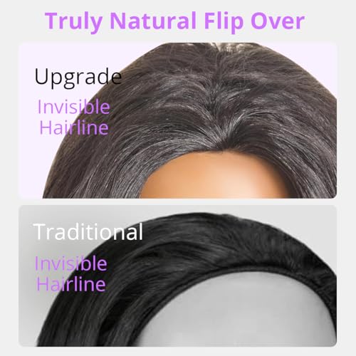 Tinashe Beach Curly Half Wig - 16-Inch Glueless Human Hair