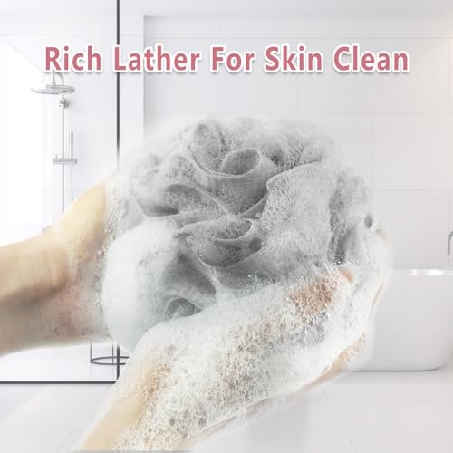 Loofah Bath Sponge Exfoliating Scrubber 4-Pack