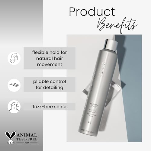 Kenra Professional Platinum Working Spray 14 | Flexible Hold Hairspray | Fast-Drying, Non-Sticky | Creates Volume & Texture | Leaves Hair With Frizz-Free Shine | All Hair Types