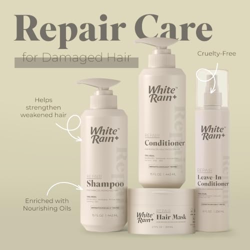 White Rain Repair Hair Care Set - Shampoo, Conditioner & Mask for Damaged Hair