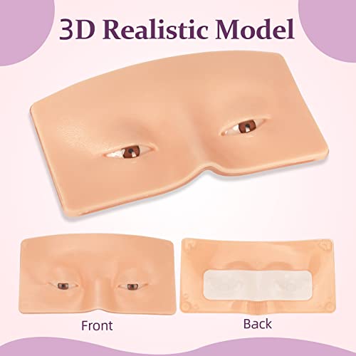 JimKing 3D Silicone Makeup Practice Face for Eyelash Extensions