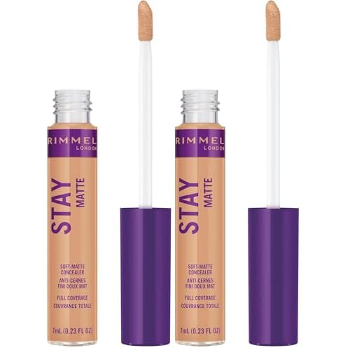 Rimmel Stay Matte Concealer, Shell, 0.23 Fluid Ounce (GP-BTYE19684) (Pack of 2)