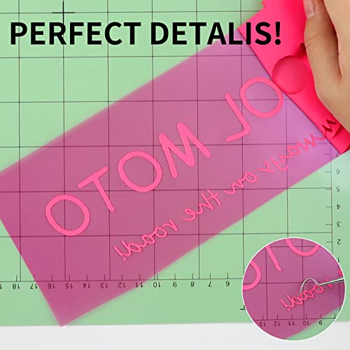 HTVRONT Heat Transfer Vinyl HTV Vinyl Rolls - 12" x 15ft Neon Pink Iron on Vinyl for Cricut & Silhouette Cameo, HTV Vinyl for Shirts - Easy to Cut & Weed for Heat Vinyl Design (Neon Pink)