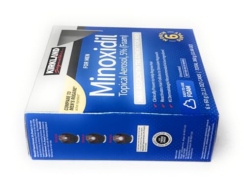 Kirkland Signature 5% Minoxidil Foam for Men - 6 Month Supply
