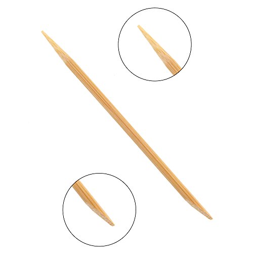 BambooMN 11cm 4mm Nail Cuticle Pushers/Cuticle Remover, Bamboo Wooden Stick, 20 Pieces | Great for DIY Wedding Nails