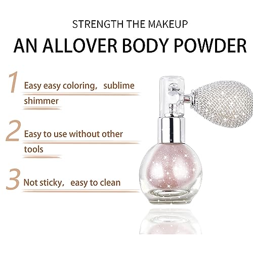 Pink Body Glitter Spray for Hair, Face & Clothes