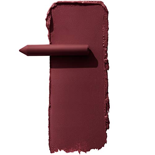 Maybelline Super Stay Ink Crayon Lipstick Makeup, Precision Tip Matte Lip Crayon with Built-in Sharpener, Longwear Up To 8Hrs, Settle For More, Berry Wine Purple, 1 Count