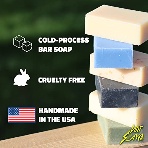 Dirt Slayer All Natural Bar Soap (3 Pack Variety Oatmeal Lavender/Aloe/Lemongrass)