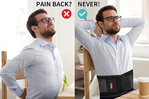 FEATOL Back Brace for Lower Back Pain, Back Support Belt for Women & Men, Breathable Lower Back Brace with Lumbar Pad, Lower Back Pain Relief for Herniated Disc, Sciatica, Scoliosis plus size (Waist