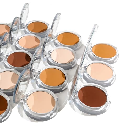 PUR Beauty 4-in-1 Pressed Mineral Makeup Powder Foundation with SPF 15 - Concealer & Finishing Compact Pressed Powder for Face - Buildable Medium to Full Coverage Foundation Powder (Chestnut)