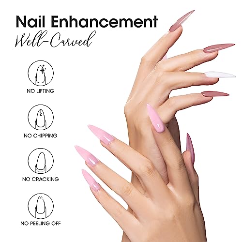 GELLEN Builder Gel Kit - 4 Colors Nail Extension UV Hard Gel Peachy Nude Pink
