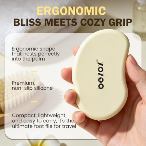 BEZOX Nano Glass Foot File - Compact Callus Remover & Foot Scrubber