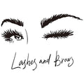 Lash Studio Wall Decal 25x18 – Black Eye & Brow Design