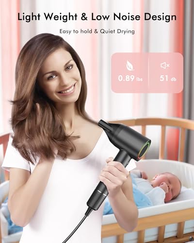 OIMYE Professional Ionic Hair Dryer - 160,000 RPM Fast Drying