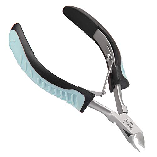 IVON Professional Cuticle Nipper - Stainless Steel Trimmer with Non-Slip Handle