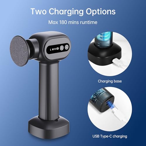 Rechargeable Electric Callus Remover for Feet - Replaceable Sandpaper Professional Foot Grinder 6 Speeds Adjustable Foot Sander, Cordless Electric Foot File Pedicure Tools for Dead Skin, Cracked Heels