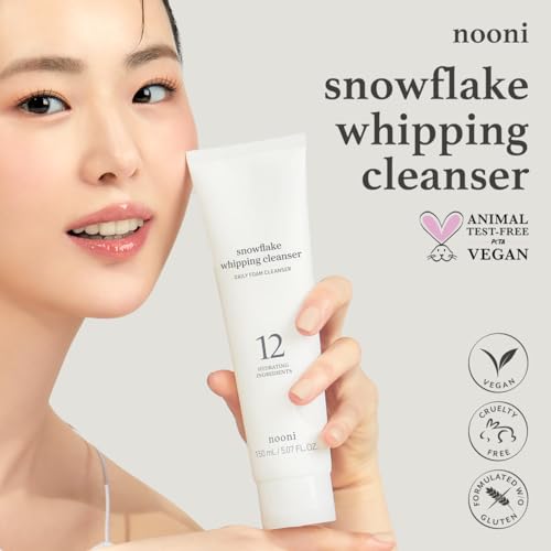NOONI Snowflake Whipping Cleanser - Korean Glass Skin Facial Wash