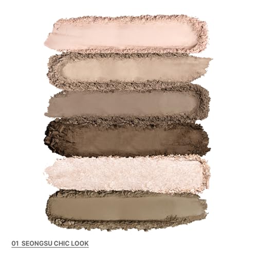 My Magazine Eyeshadow Palette - Cool Mauve Brown, 5 Shadows, All-in-One Matte, Shimmer & Glitter Multi-Texture Palette for Chic Daily & Trendy Looks, 0.25oz
