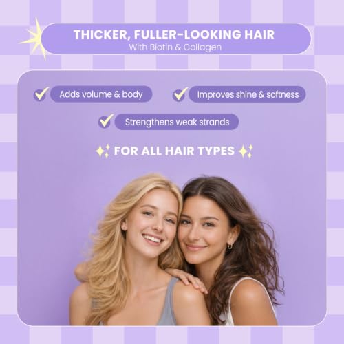 Luseta Biotin & Collagen Shampoo and Conditioner Set for Thinning Hair - 16.9 fl oz