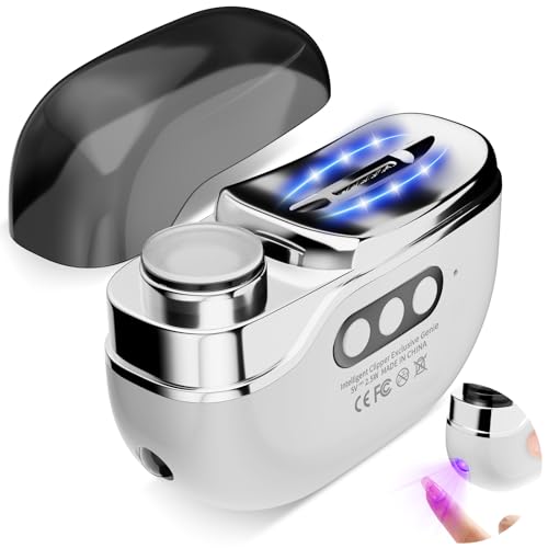 2026 Upgraded 4-in-1 Electric Nail Clipper Thick & Brittle Nails, 3 Speeds Electric Nail File,Rechargeable with Polishing & Storage,Suitable Ideas for Seniors,Adults,Kids