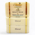 The Grecian Soap Company Goat Milk & Olive Oil Bar 3-Pack ? Almond Scent, Natural Moisturizing Soap Bars, Made in USA