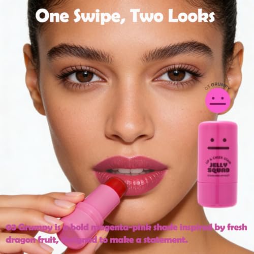 Jelly Squad Lip and Cheek Stain 2 in 1 - Long Lasting Blush