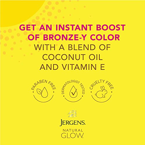 Jergens Natural Glow Instant Tanning Moisturizer, Deep Bronze 6 fl oz