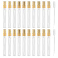 20-Pack 10ml Clear Glass Mist Spray Bottles with Golden Nozzle