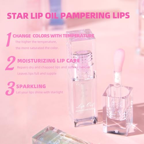 Color-Changing Lip Gloss – Moisturizing, Non-Sticky Lip Oil
