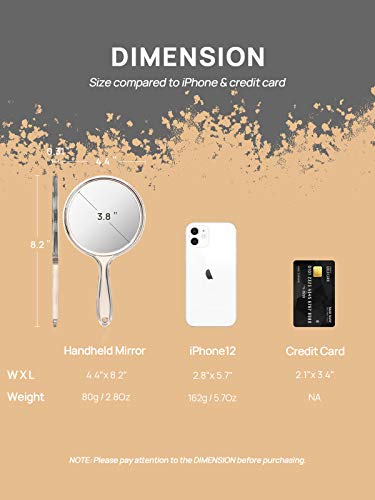 OMIRO Double-Sided 1X/3X Hand Mirror, 6-Pack, Clear (6pcs)