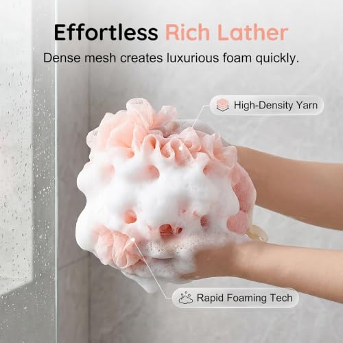 Dual-Sided Exfoliating Glove with Loofah Mesh & Washcloth