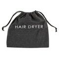Jerdon 12¡± x 12¡± Gray Hair Dryer Bag with Drawstring