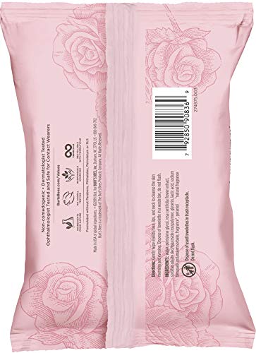Burt's Bees Rose Water Facial Wipes - 30 Count Makeup Remover