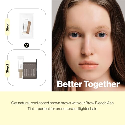 One-Use Brow Bleach Kit for Sensitive Skin - Fast Lightening, All Hair Colors