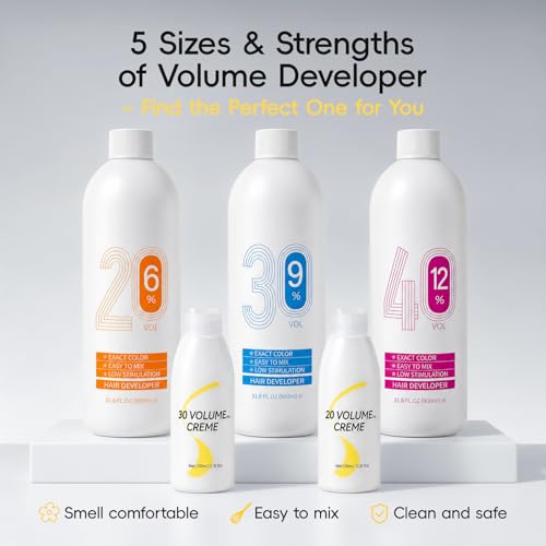 20 Volume Cream Hair Developer, 100ml - Professional Salon & Home Use