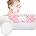 ICOTLE Large Oval Cotton Pads for Face - Dual-Sided, 80 Count, Box