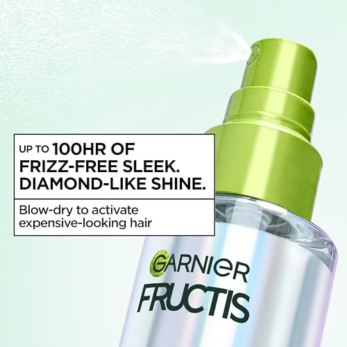 Garnier Fructis Diamond Sleek Hair Shine Spray - 100H Frizz Control & Heat Protectant