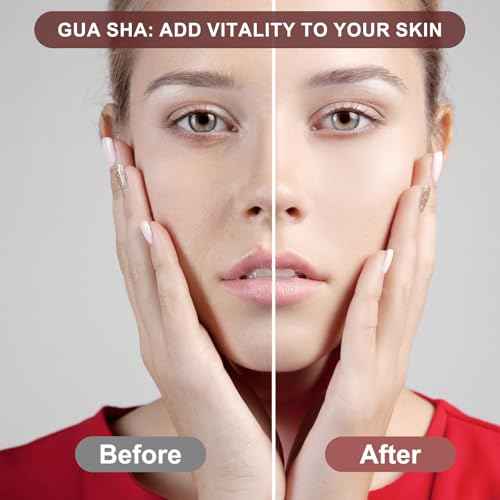Stainless Steel Gua Sha Facial Tools, Upgrade Metal Gua-sha, Guasha Tool for Face and Body Treatment, Muscle Tension and Puffiness Relief for Guasha Tool, Skin Care Gifts for Women