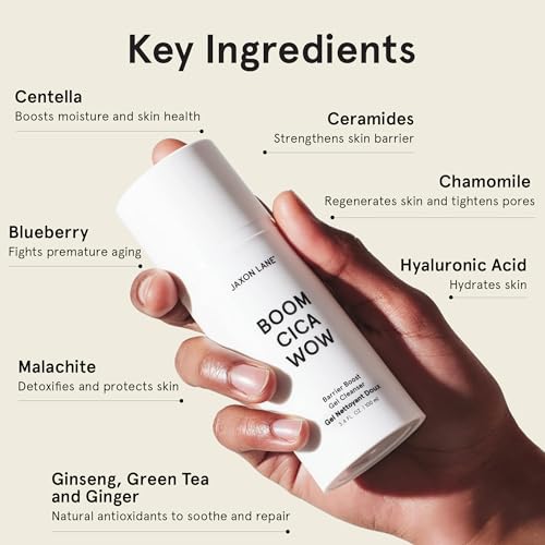 Centella Face Wash for Men Skin Care: BOOM CICA WOW Mens Face Wash Korean Barrier Boost Hydrating Gel Cleanser for Oily, Dry, Acne Prone Skin, Unisex Daily Facial Cleanser, Hyaluronic Acid & Green Tea