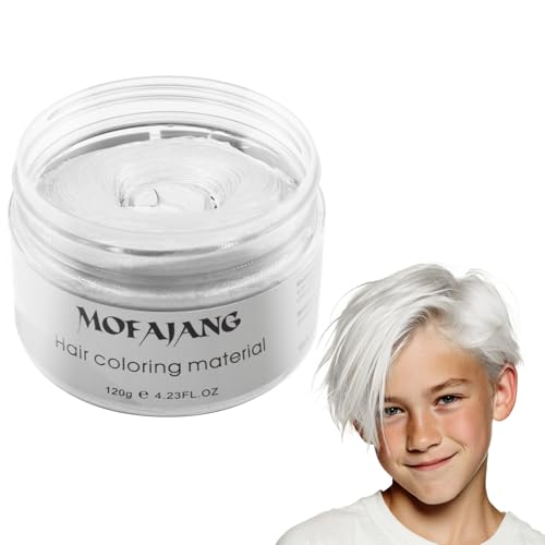 White Hair Wax Color - Temporary Styling Clay 4.23 oz