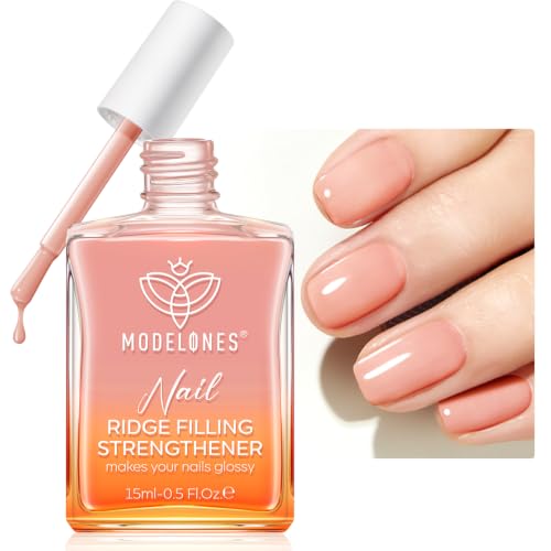 Modelones Nail Strengthener & Growth Hardener - Nude Ridge Filler Polish