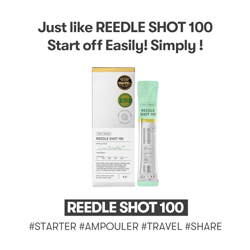 VT COSMETICS CICA Reedle Shot Ampouler | for Hydrated Skin 0.067Fl Oz*7 Pcs (2ml*7)