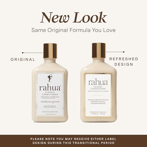 Rahua Classic Hair Conditioner, Vegan Hydrating Hair Care Oil, Quinoa, Organic Aloe Vera, Rosemary, Natural Palo Santo for Scalp Care, Promotes Growth, Silicone Free, 9.3 Fl Oz