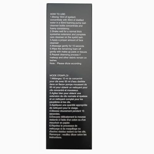 Lash Shampoo Concentrate for Extensions - 100ml Foaming Cleanser