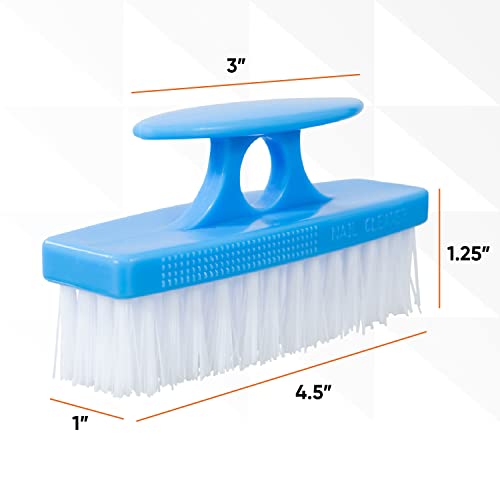 Multi-Purpose Nail Brush for Fingernails & Toenails - Stiff Scrub Brush