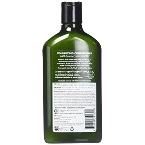 Avalon Organics Volumizing Conditioner, Rosemary, 11 Fl Oz