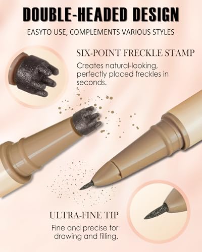 Dual-Ended Freckle Pen & Stamp - Waterproof Makeup Tool