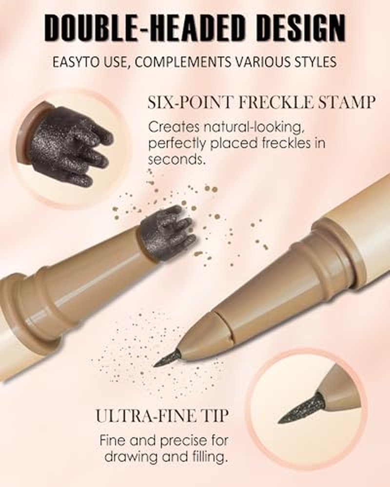 Dual-Ended Freckle Pen & Stamp - Waterproof Makeup Tool